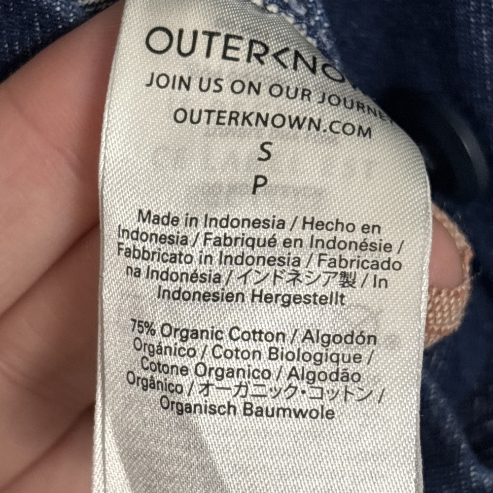 Outerknown Women's Small S.E.A. Sea Suit Jumpsuit Coveralls Denim $188 NEW - Picture 7 of 11